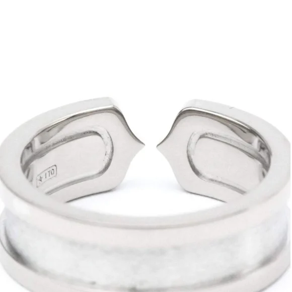 SOLD- Cartier C De Cartier 18K White Gold Diamond Ring - Picture 4 of 12